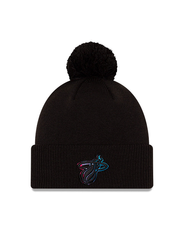 Miami Heat Alternate Vice New Era City Series 20 Pom Knit Toque - Pro League Sports Collectibles Inc.