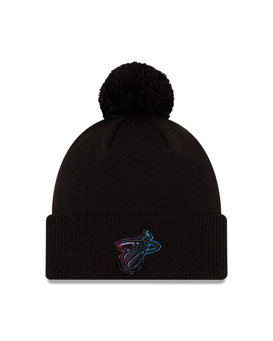 Miami Heat Alternate Vice New Era City Series 20 Pom Knit Toque - Pro League Sports Collectibles Inc.