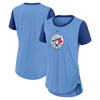 Women’s Toronto Blue Jays Nike Hipster Powder Blue/Royal T-Shirt - Pro League Sports Collectibles Inc.