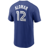 Toronto Blue Jays Roberto Alomar Nike Royal Blue Cooperstown Collection Name & Number - T-Shirt - Pro League Sports Collectibles Inc.