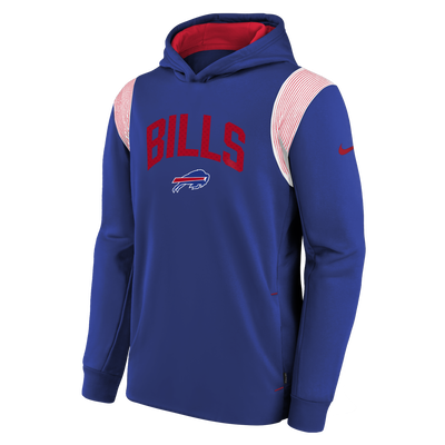 Youth Buffalo Bills Nike Sideline Fleece Performance Therma Fit - Pullover Hoodie - Pro League Sports Collectibles Inc.