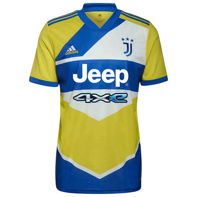 Juventus FC Adidas 21-22 Yellow Third Jersey - Pro League Sports Collectibles Inc.