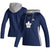 Women's Toronto Maple Leafs Adidas Blue Skate Lace AEROREADY - Pullover Hoodie