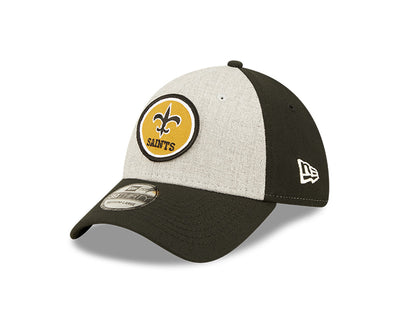 New Orleans Saints New Era 2022 Sideline 39THIRTY Historic Flex Hat - Heathered Gray/Black - Pro League Sports Collectibles Inc.