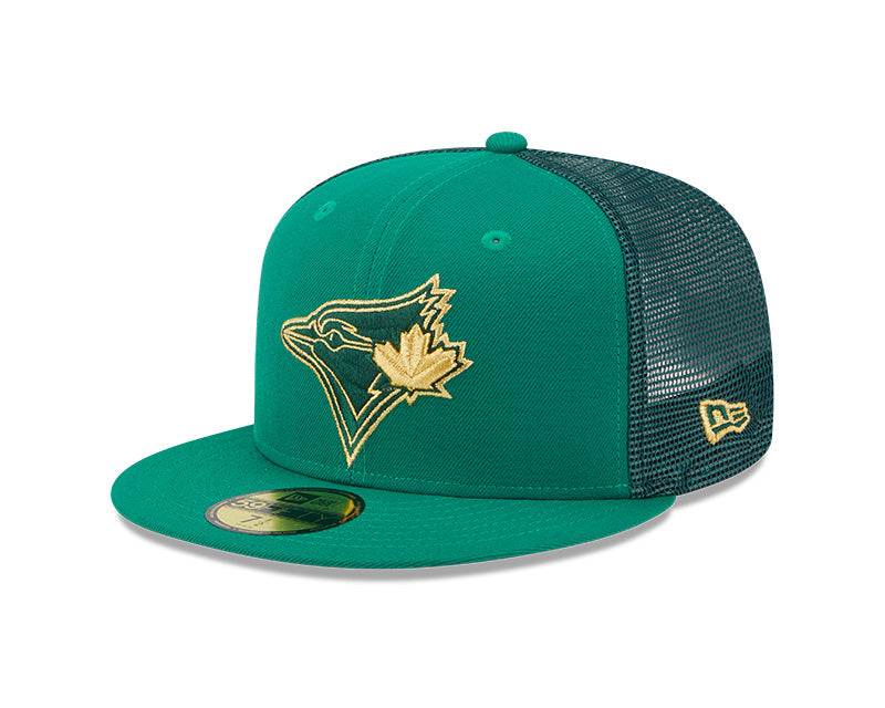 Toronto Blue Jays Green New Era 2023 St. Patrick's Day - Mesh 59FIFTY Fitted Hat - Pro League Sports Collectibles Inc.