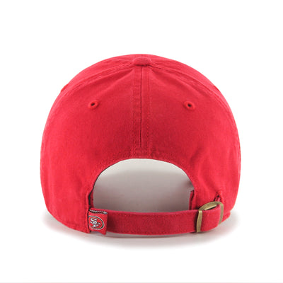 San Francisco 49ers Red Clean Up '47 Brand Adjustable Hat - Pro League Sports Collectibles Inc.