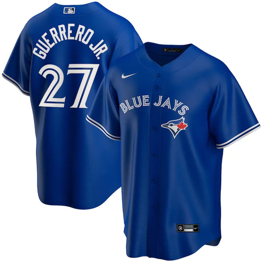 Toronto Blue Jays Vladimir Guerrero Jr. #27 Nike Royal Blue Alternate Replica Team Jersey - Pro League Sports Collectibles Inc.