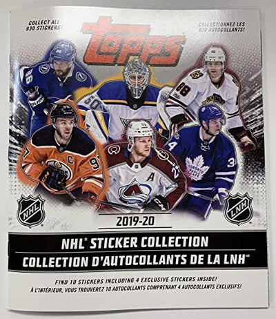 Topps NHL 2019-20 Hockey Sticker Collection Box - 50 Packs Per Box