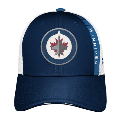 Youth Winnipeg Jets Fanatics Branded 2022 NHL Draft Authentic Pro On Stage Trucker Adjustable Hat - Pro League Sports Collectibles Inc.