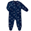 Infant Dallas Cowboys Raglan Zip-Up Coverall Sleeper - Pro League Sports Collectibles Inc.