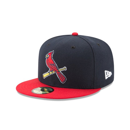 St. Louis Cardinals New Era Navy/Red Authentic Collection On-Field Alternate 2 59FIFTY Fitted Hat - Pro League Sports Collectibles Inc.