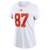 Women’s Kansas City Chiefs Travis Kelce Nike Name & Number T-Shirt - White