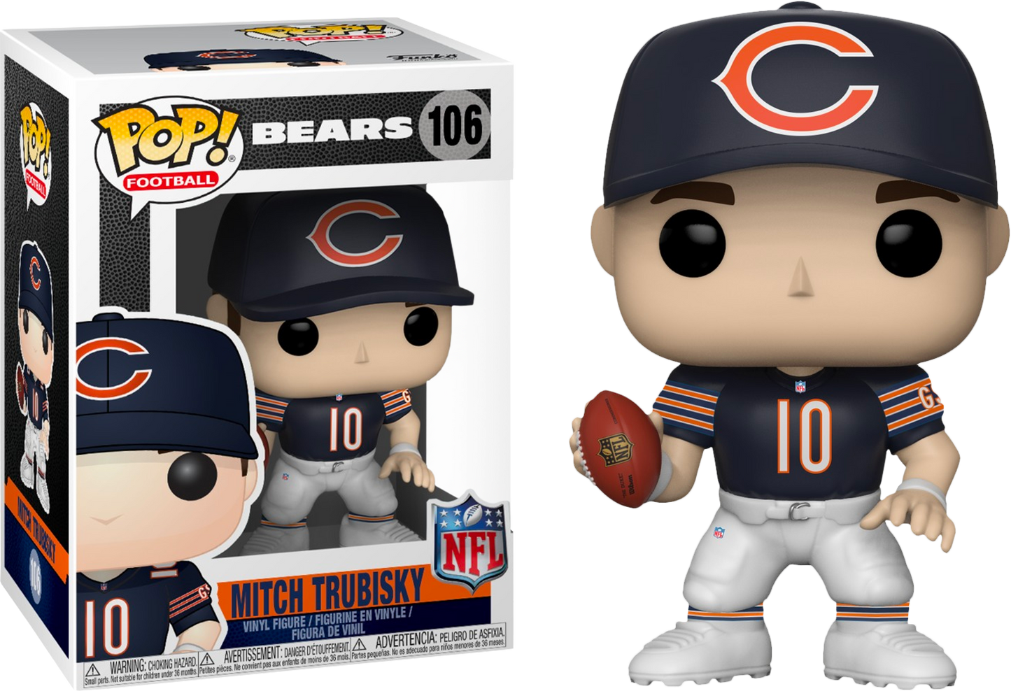 NFL POP! Chicago Bears Mitch Trubisky Vinyl Figure - Pro League Sports Collectibles Inc.