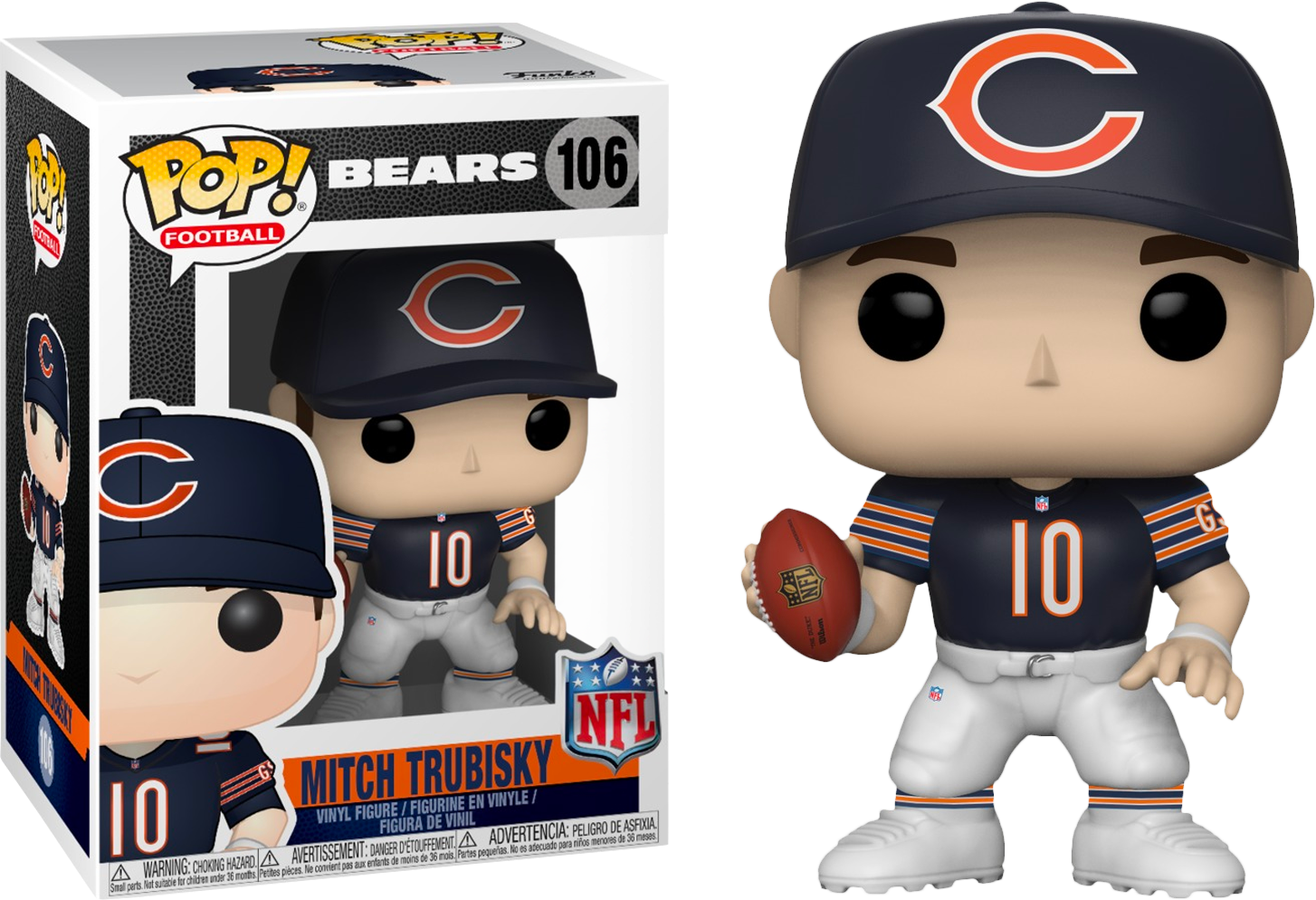 NFL POP! Chicago Bears Mitch Trubisky Vinyl Figure - Pro League Sports Collectibles Inc.