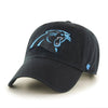Carolina Panthers Black Clean Up '47 Brand Adjustable Hat - Pro League Sports Collectibles Inc.