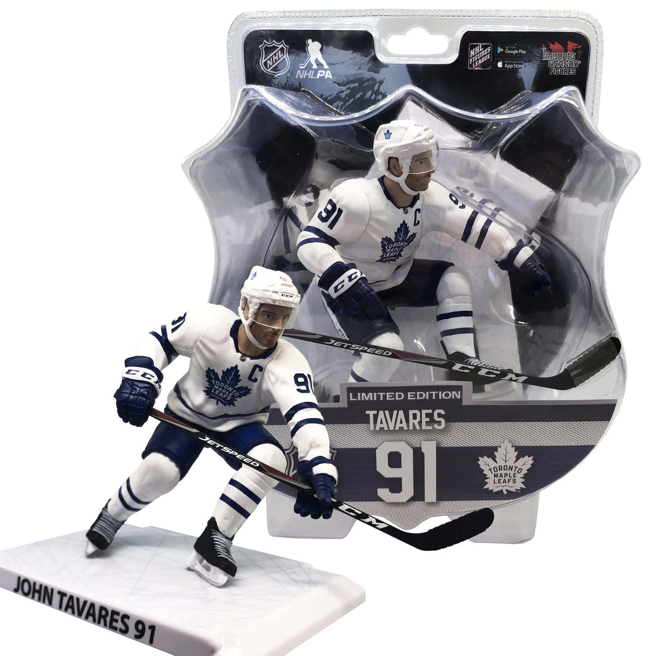 John Tavares Toronto Maple Leafs 2020-21 NHL Import Dragon 6” Figure - Pro League Sports Collectibles Inc.