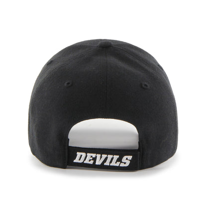 New Jersey Devils Black 47 Brand MVP Basic Adjustable Hat - Pro League Sports Collectibles Inc.