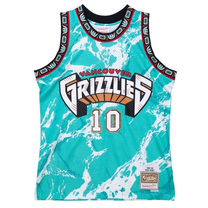 Mike Bibby Vancouver Grizzlies Mitchell & Ness Team Marble 1998-99