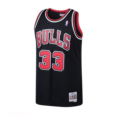 Scottie Pippen Chicago Bulls Mitchell & Ness 1997-98 Hardwood Classic Swingman Black Jersey - Pro League Sports Collectibles Inc.