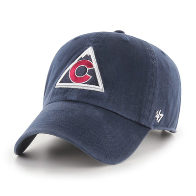 Colorado Avalanche Vintage Navy Clean Up '47 Brand Adjustable Hat - Pro League Sports Collectibles Inc.