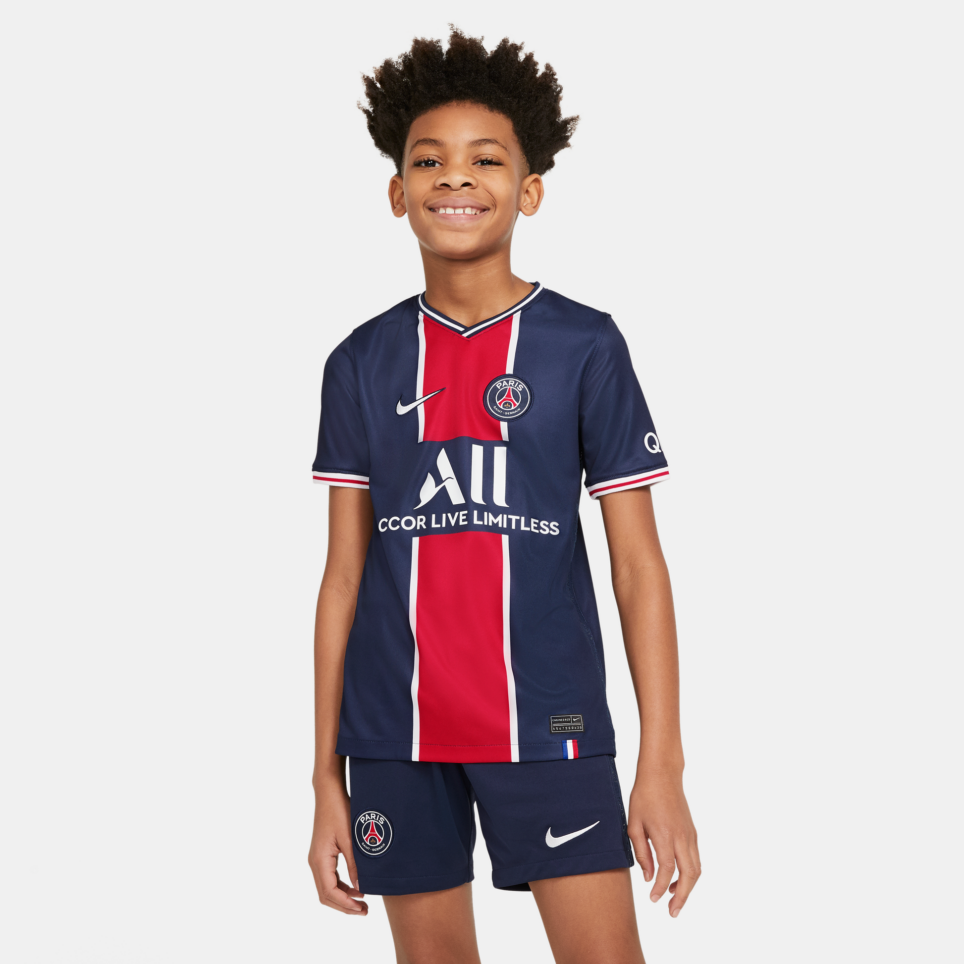 Youth Paris Saint-Germain FC Nike 2020-21 Stadium Home Jersey - Pro League Sports Collectibles Inc.