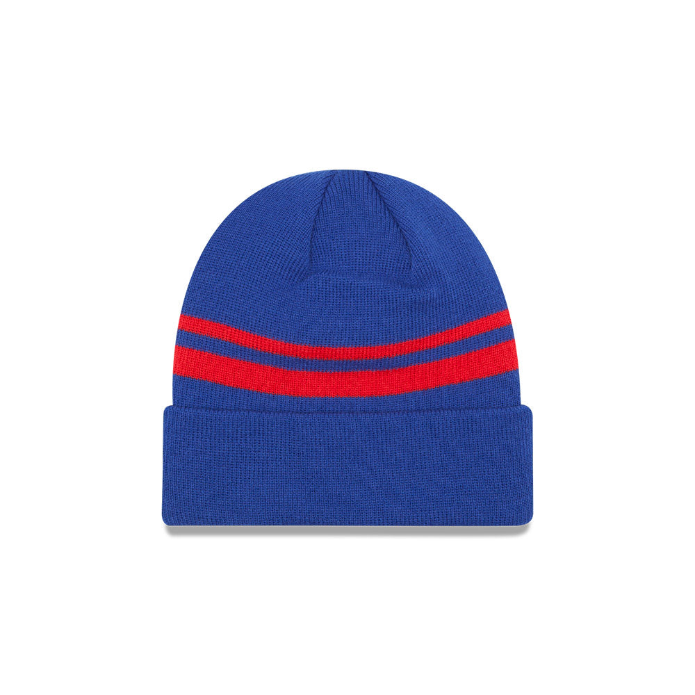 Youth Buffalo Bills Red and Blue Sideline Knit Hat