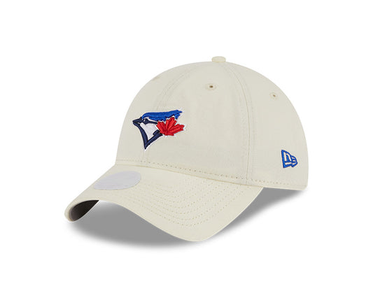 Women's Toronto Blue Jays Off White Core Classic 9Twenty Adjustable New Era Hat - Pro League Sports Collectibles Inc.