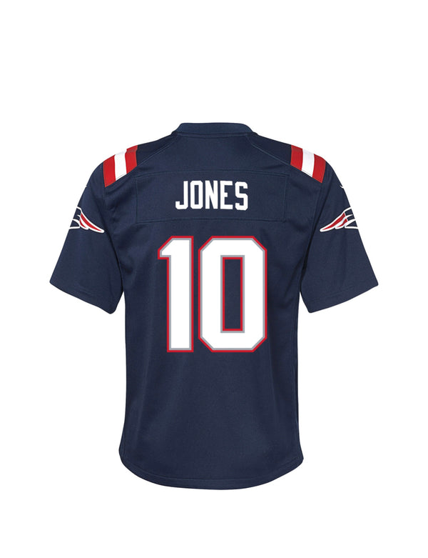 Nike Youth New England Patriots Mac Jones #10 Navy Game Jersey