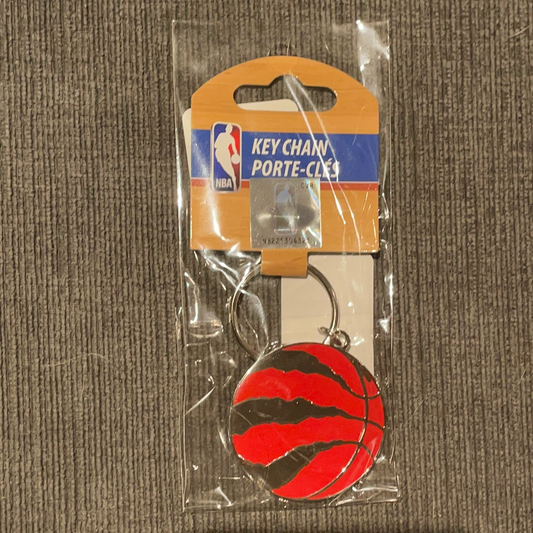 Toronto Raptors Red Ball Logo Keychain - Pro League Sports Collectibles Inc.