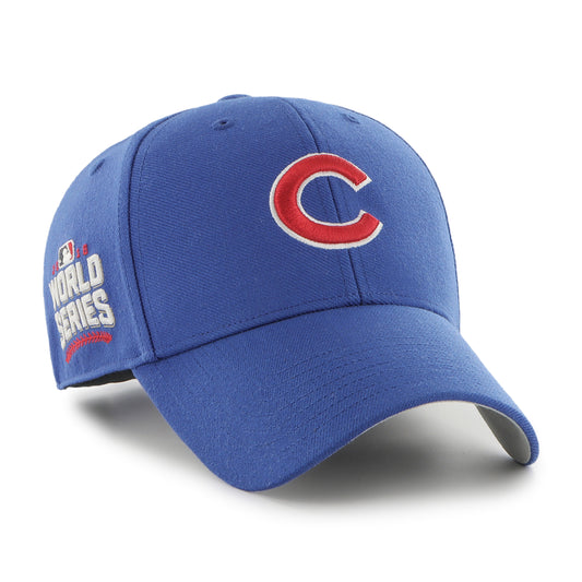 Chicago Cubs 2016 World Series Patch 47 Brand MVP Snapback Hat - Pro League Sports Collectibles Inc.