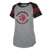 Women’s Toronto Raptors 47 Brand Grey Flip Raglan T-Shirt - Pro League Sports Collectibles Inc.