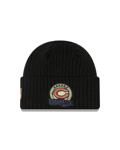 Chicago Bears New Era Salute To Service 2022 Sport Cuffed Knit Hat - Pro League Sports Collectibles Inc.