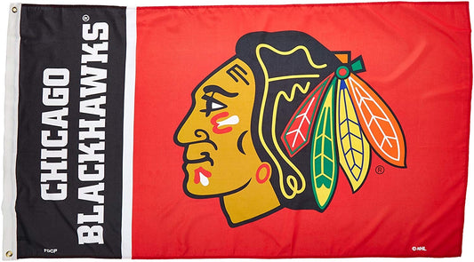 NHL Chicago Blackhawks 3’ x 5’ Logo Flag - Pro League Sports Collectibles Inc.