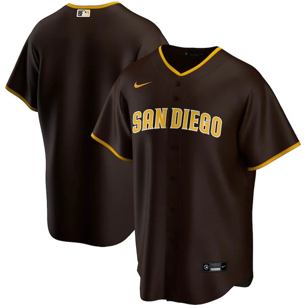 Men's San Diego Padres Majestic Brown Alternate Cooperstown Cool Base Team  Jersey