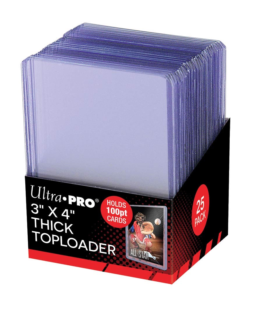 Ultra Pro Toploaders 3X4 Thick 100pt Pack - Pro League Sports Collectibles Inc.