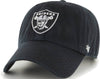 Oakland Raiders Black Clean Up '47 Brand Adjustable Hat - Pro League Sports Collectibles Inc.