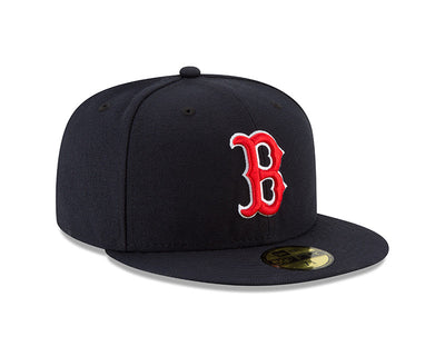 Boston Red Sox New Era Navy/Red Game Authentic Collection On-Field 59FIFTY Fitted Hat - Pro League Sports Collectibles Inc.