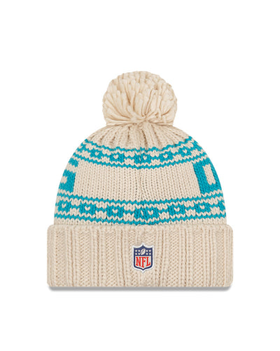 Miami Dolphins 2021 Sideline Sport Knit Pom Beanie