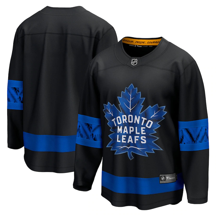 Toronto Maple Leafs X Drew House John Tavares #91 Adidas Alternate Authentic Pro Flip Jersey 46