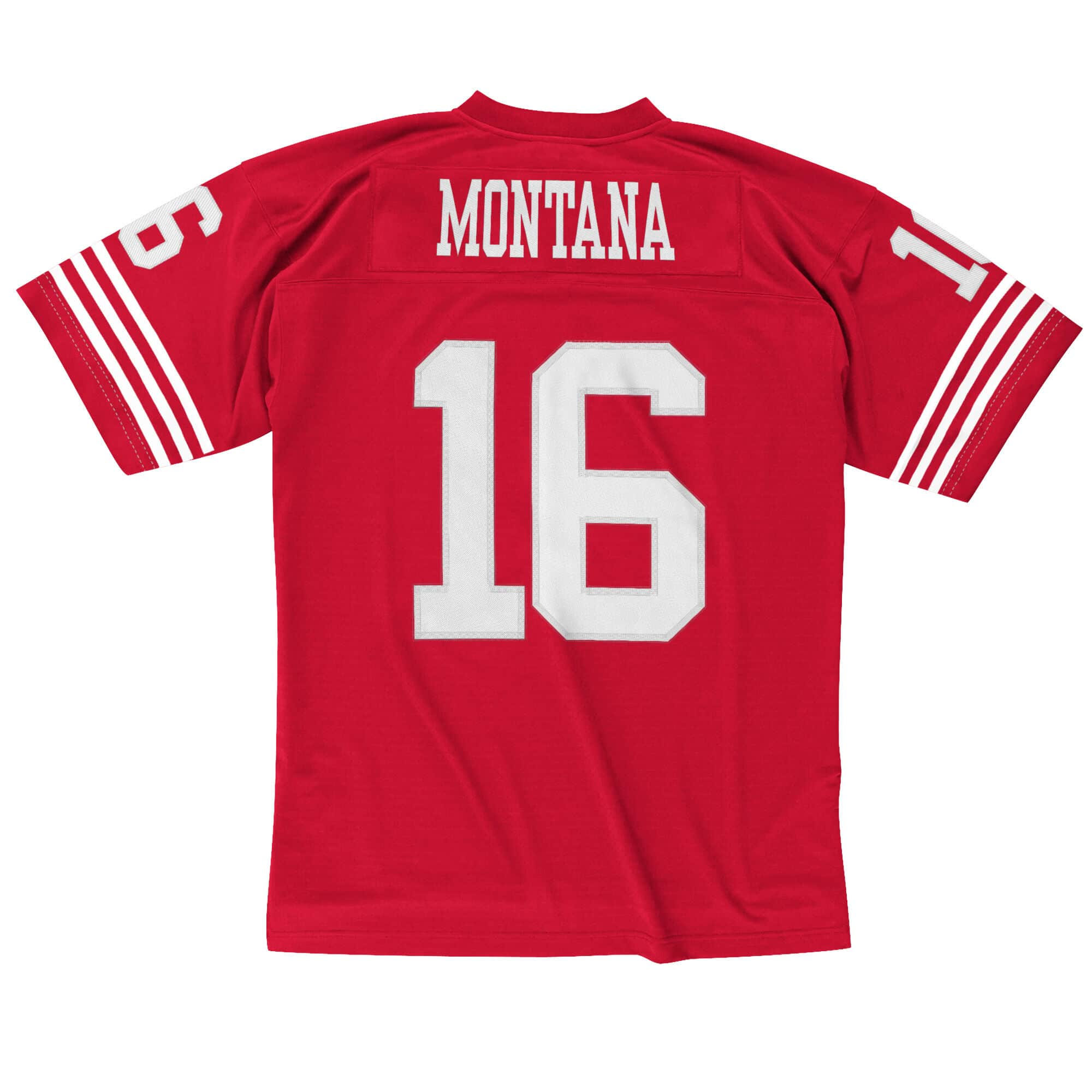 Men's San Francisco 49ers Joe Montana Mitchell & Ness Black Retired Player  Name & Number Mesh Top