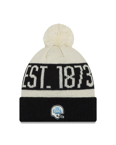 Toronto Argonauts CFL Turf Traditions New Era  – Cuffed Pom Knit Hat - Pro League Sports Collectibles Inc.