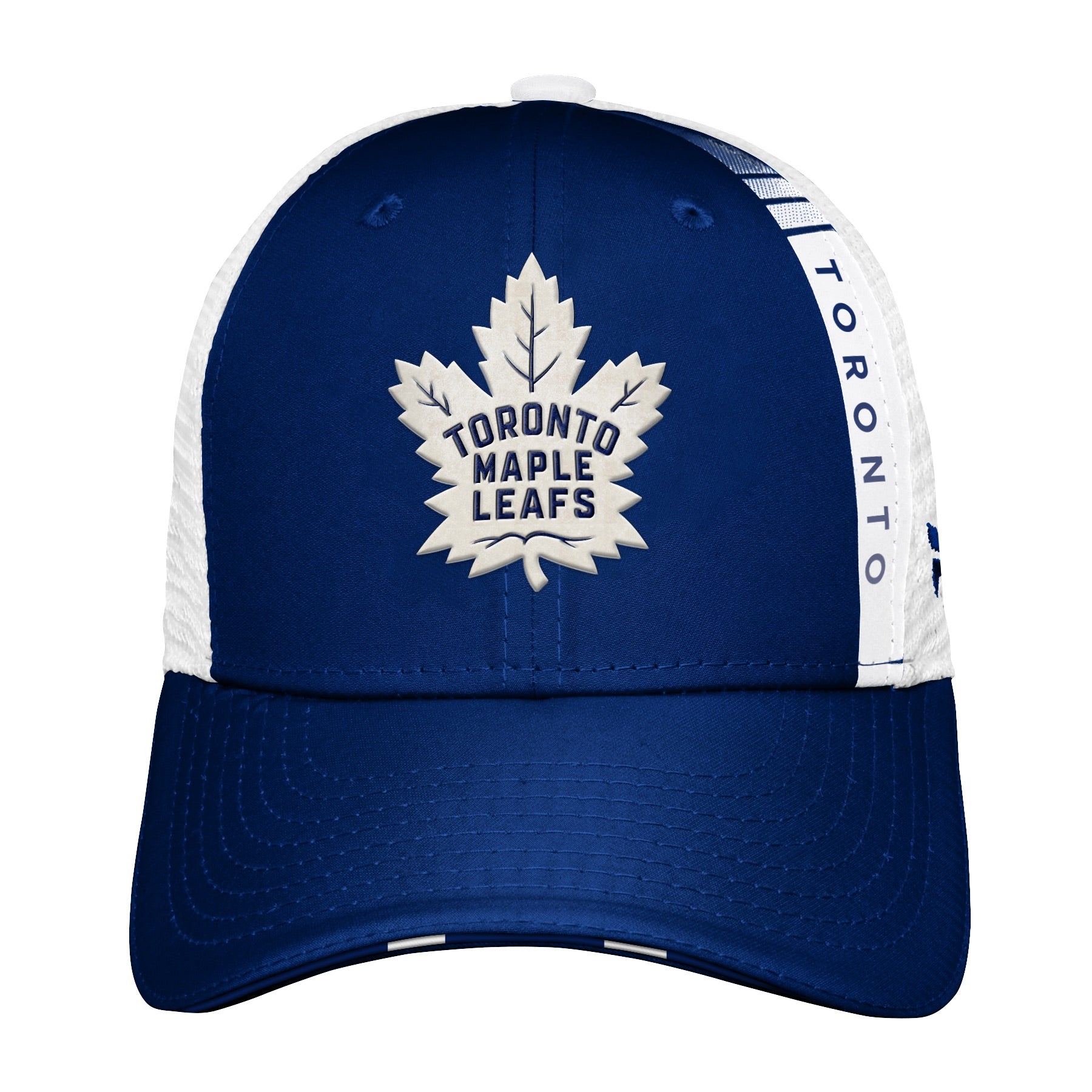 Youth Toronto Maple Leafs Fanatics Branded 2022 NHL Draft Authentic Pro On Stage Trucker Adjustable Hat - Pro League Sports Collectibles Inc.