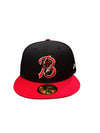 Buffalo Bisons Navy/Red New Era (Jays AAA Team) - 59FIFTY Fitted Hat - Pro League Sports Collectibles Inc.