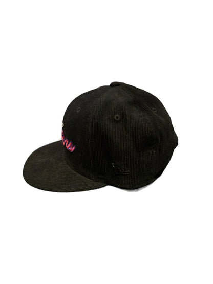 Toronto Raptors Corduroy Script Black New Era 9Fifty Snapback - Pro League Sports Collectibles Inc.