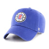 Los Angeles Clippers Royal NBA 47 Brand Clean Up Adjustable Buckle Back Hat - Pro League Sports Collectibles Inc.