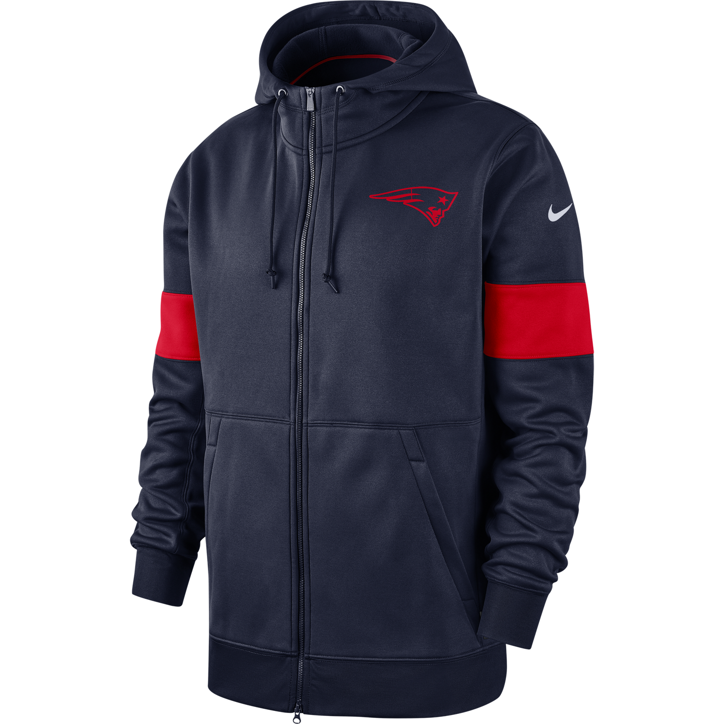 New England Patriots Nike Therma Full Zip Hoodie - Pro League Sports Collectibles Inc.