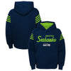 Youth Seattle Seahawks Navy The Champ Is Here Pullover Hoodie - Pro League Sports Collectibles Inc.