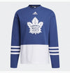 Toronto Maple Leafs Adidas Blue/White Patch Primegreen AEROREADY - Pullover Sweater - Pro League Sports Collectibles Inc.