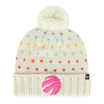 Youth Girls Toronto Raptors Sprinkle Outerstuff Knit Pom Toque - Pro League Sports Collectibles Inc.