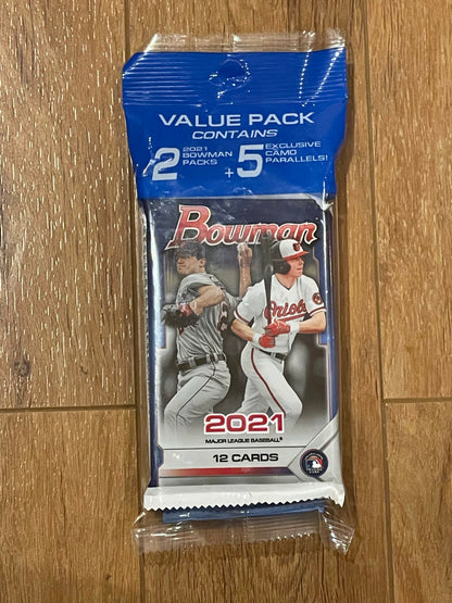 Bowman 2021 Baseball Value Pack - Pro League Sports Collectibles Inc.